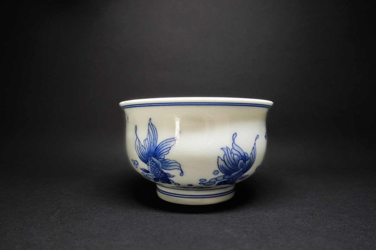 Hand-Painted Goldfish and Lotus Cup - Exclusive Customization from Jingdezhen