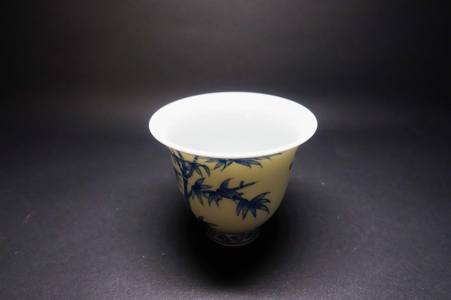 Hand-Painted Bamboo Bell-Shaped Tea Cup - Exclusive Customization from Jingdezhen