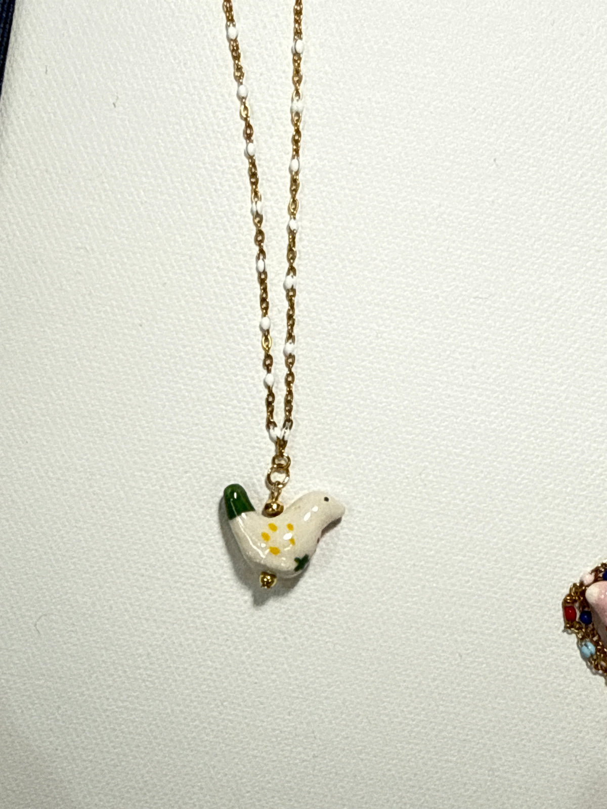 White Green Bird - New Design Necklace