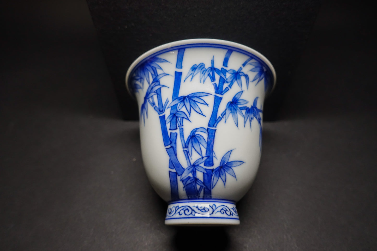 Hand-Painted Bamboo Bell-Shaped Tea Cup - Exclusive Customization from Jingdezhen