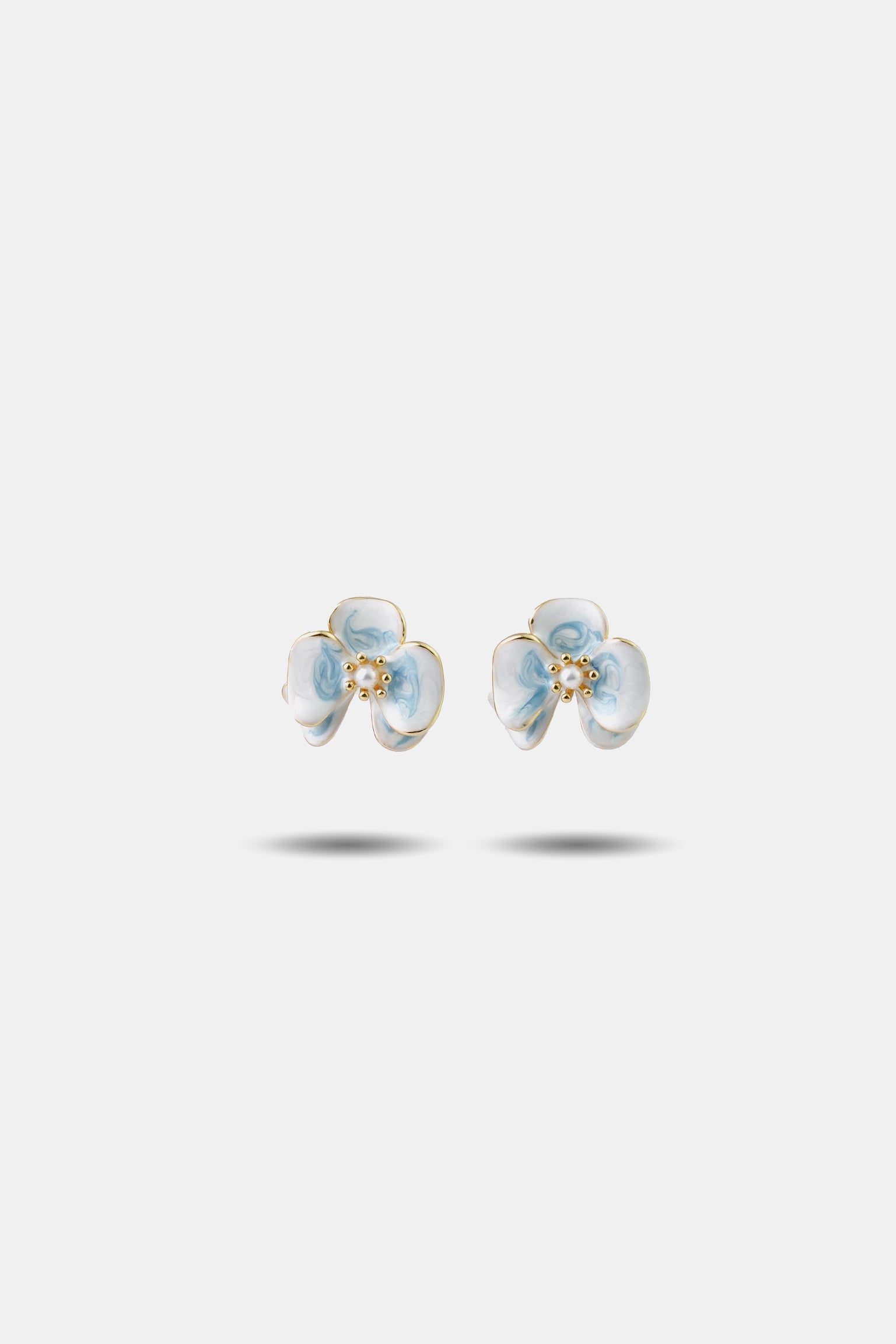 Flora Viola Earrings — Gold