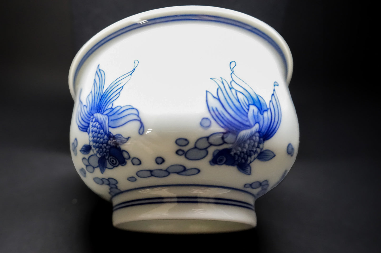 Hand-Painted Goldfish and Lotus Cup - Exclusive Customization from Jingdezhen