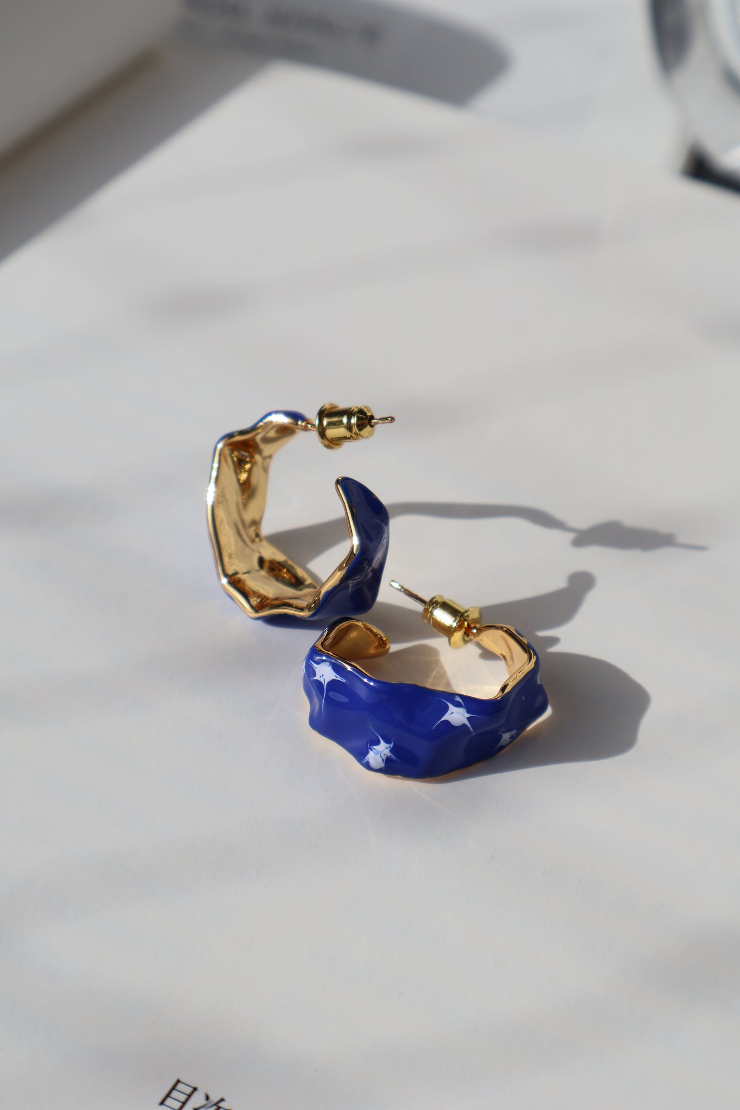Stellar Tide Earrings - Hand-painted Enamel (2 Color Options)