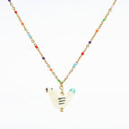 Bird - Shaped Porcelain beads – Handmade Necklace (4 colors options) - EenPorcelain