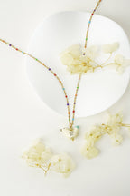 Bird - Shaped Porcelain beads – Handmade Necklace (Yellow) - EenPorcelain