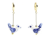 Bird - Shaped Porcelain Studs – Handmade Earrings Art (3 colors options) - EenPorcelain