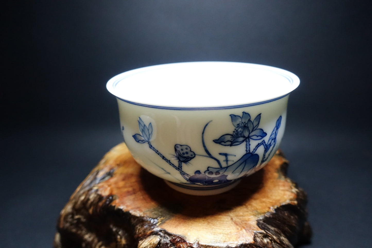 Hand-Painted Goldfish and Lotus Cup - Exclusive Customization from Jingdezhen