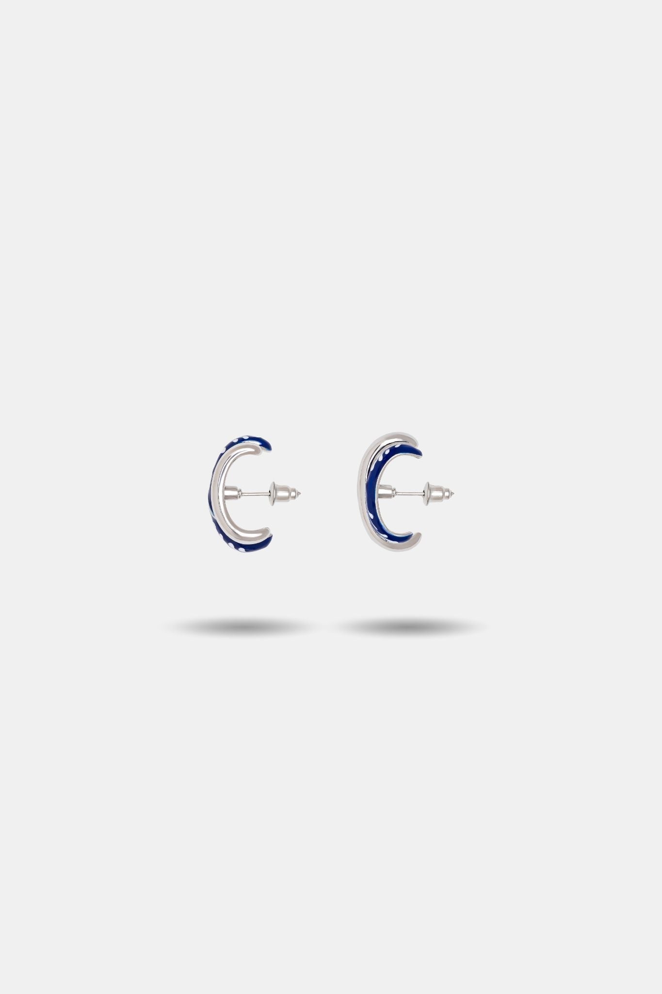Enamel Earrings — Hook on Ears - EenPorcelain-Enamel Painted Jewelry