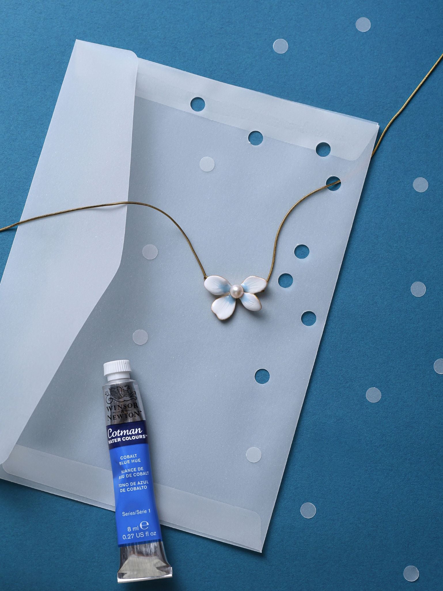 Bloom bloemenketting - parel