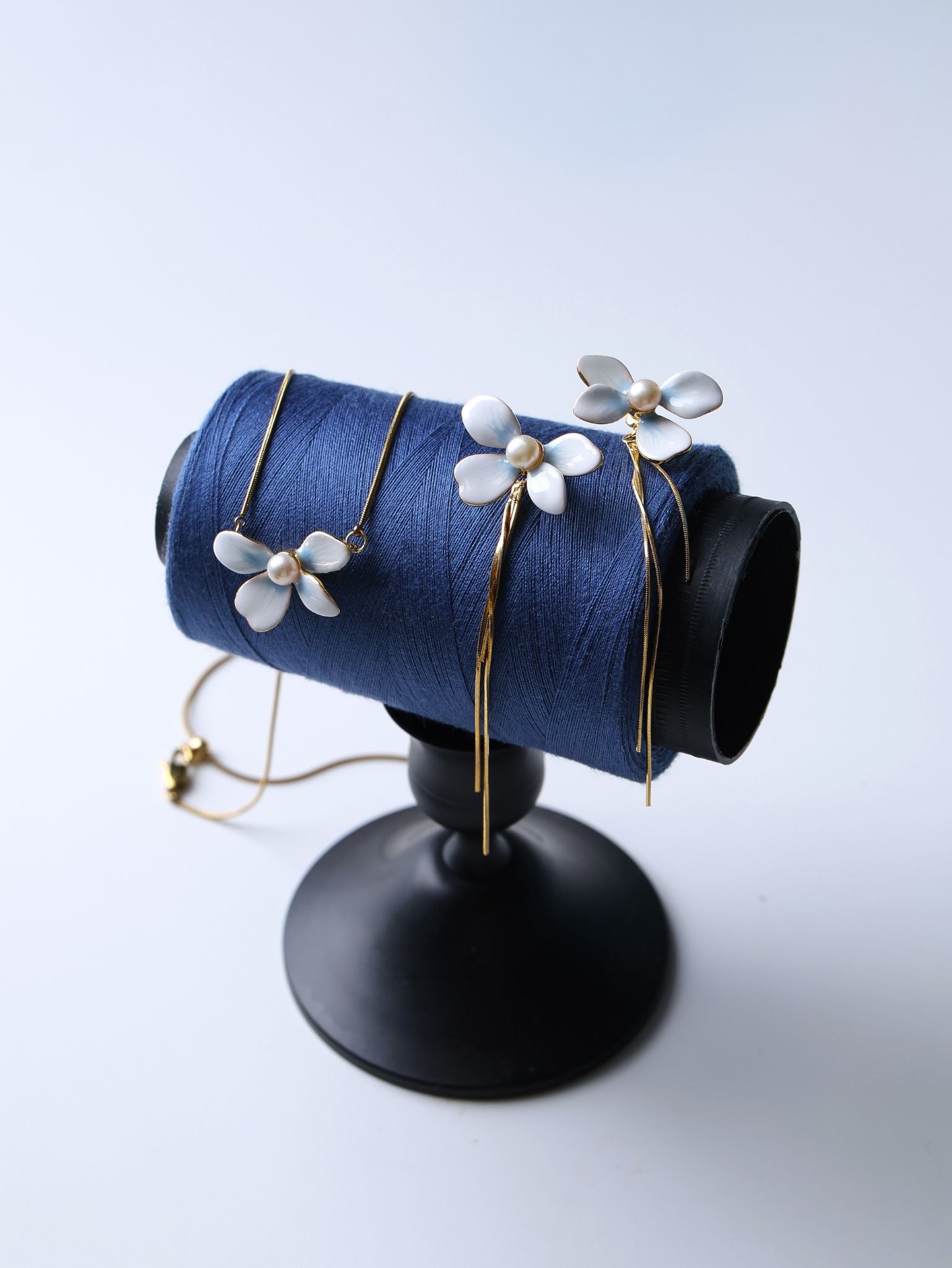 Bloom bloemenketting - parel