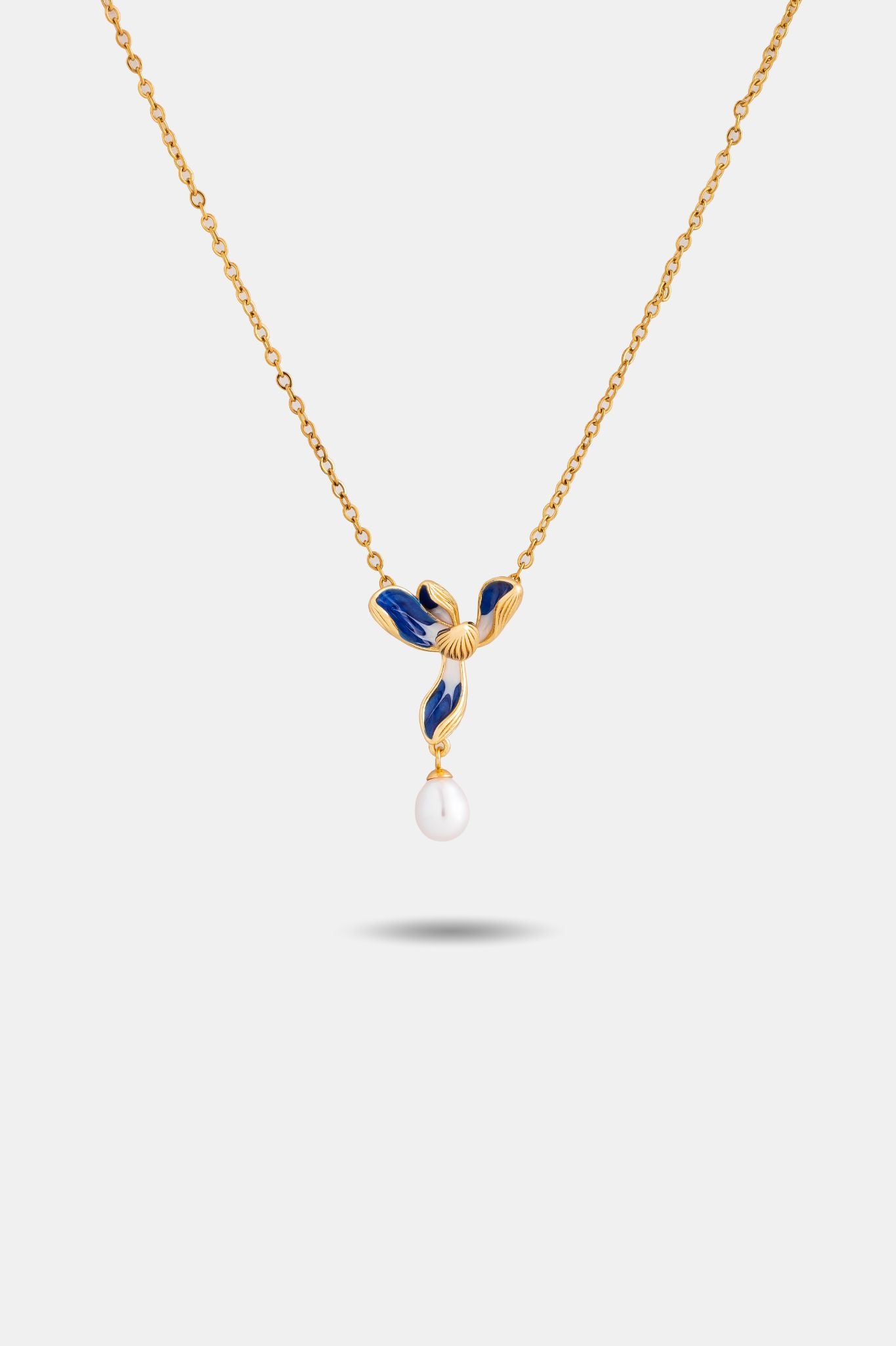 Flora Orchid Necklace - Pearl