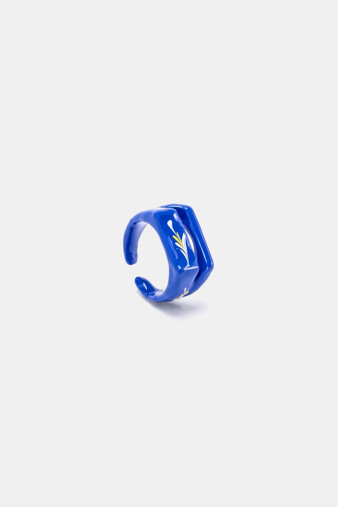 Flora Enamel - Colorful Ring - Stack Design - EenPorcelain