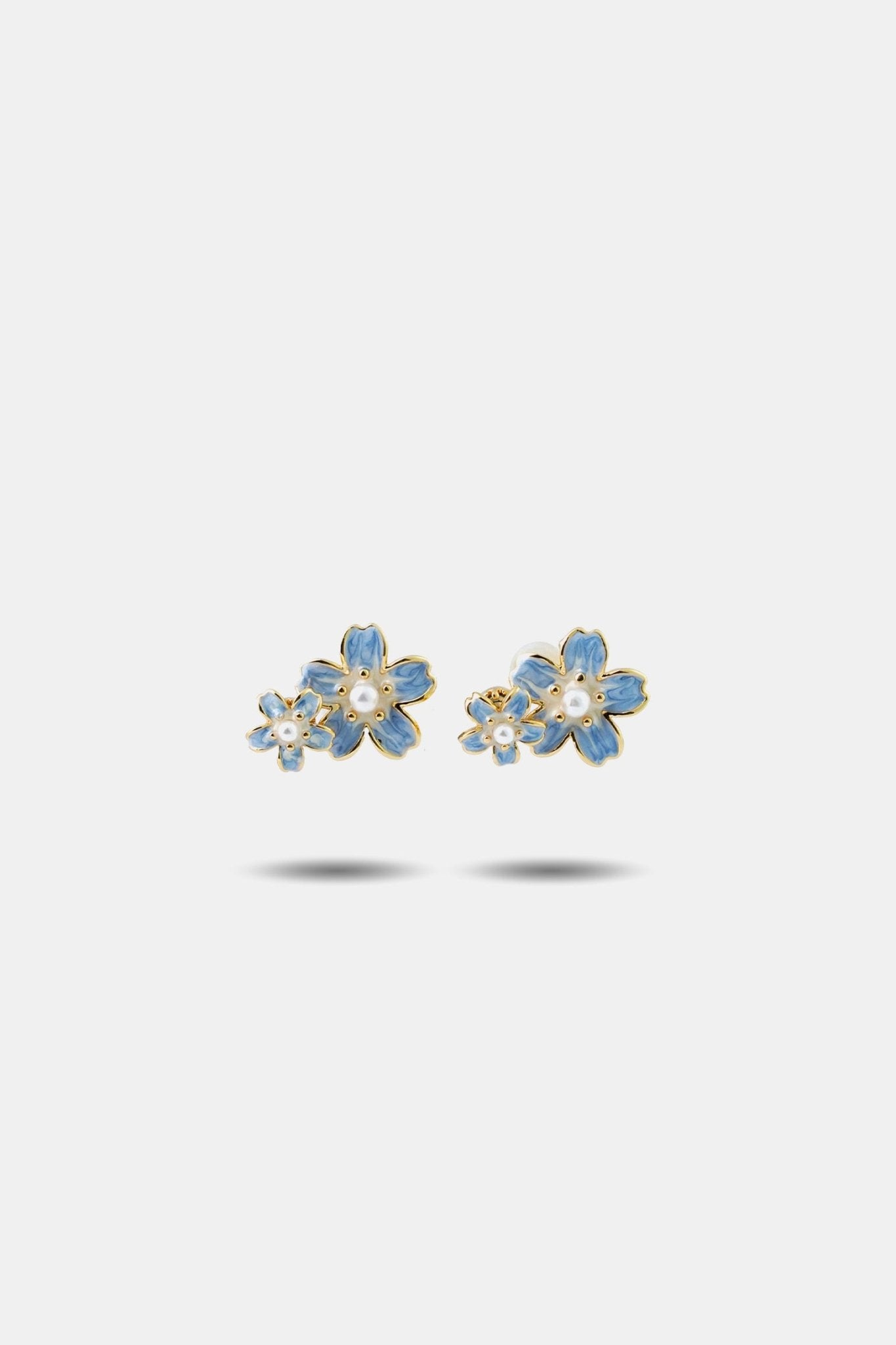 Flora Enamel Spinning Blossom Earrings — Small - EenPorcelain