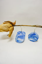 handmade-original-ceramic-shard-earrings-blue-white, EenPorcelain 