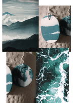 handmade-original-ceramic-shard-earrings, EenPorcelain 