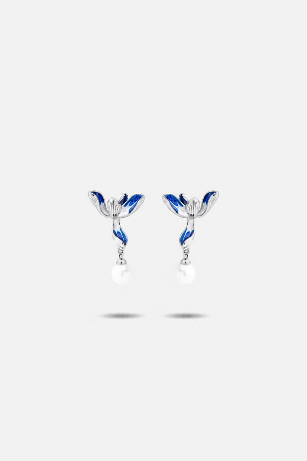 Flora Orchid Earrings — Pearl