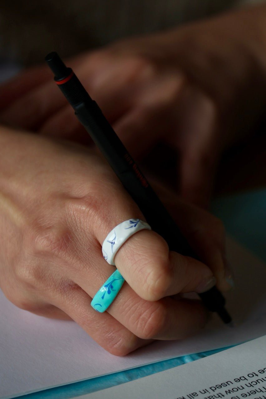 Smoke Enamel - Colorful Ring - EenPorcelain