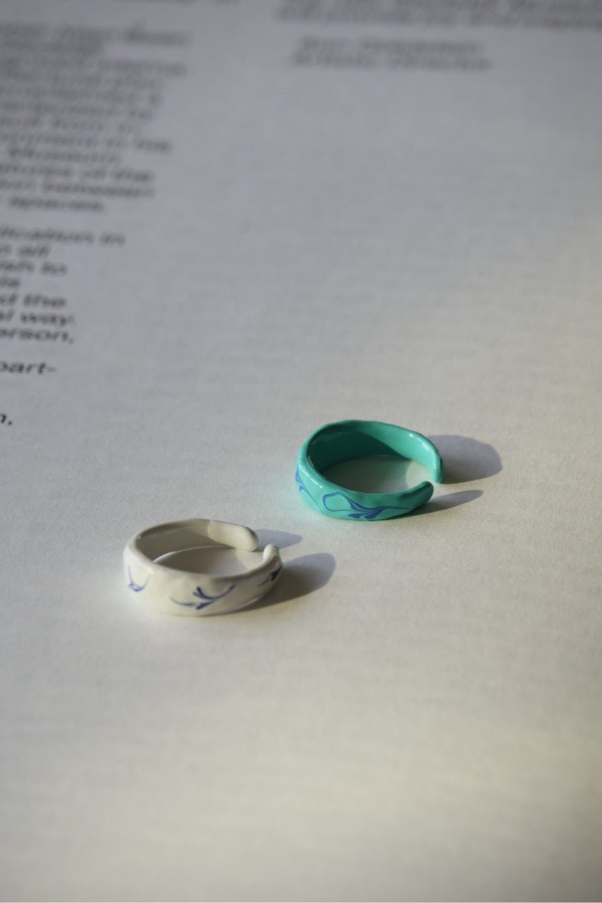 Smoke Enamel - Colorful Ring - EenPorcelain