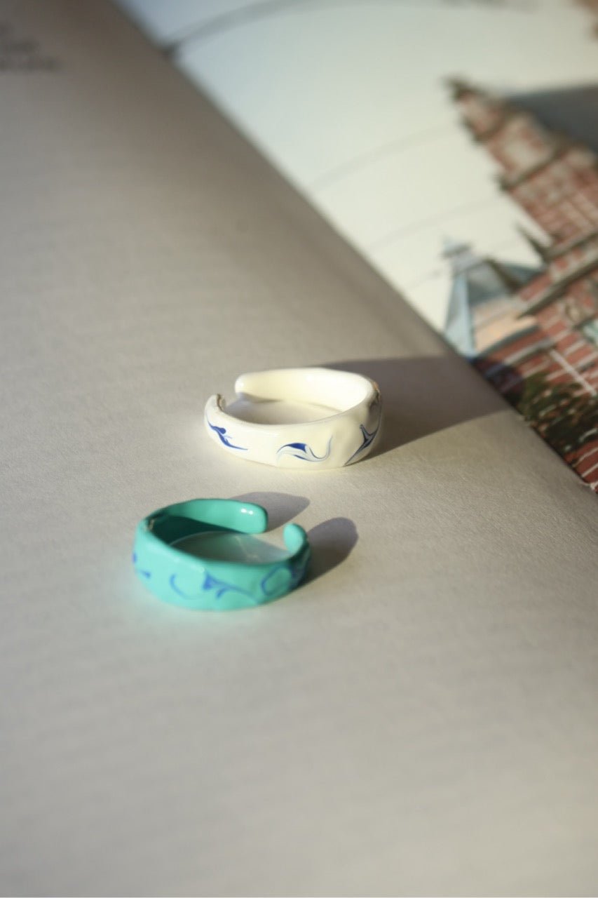 Smoke Enamel - Colorful Ring - EenPorcelain