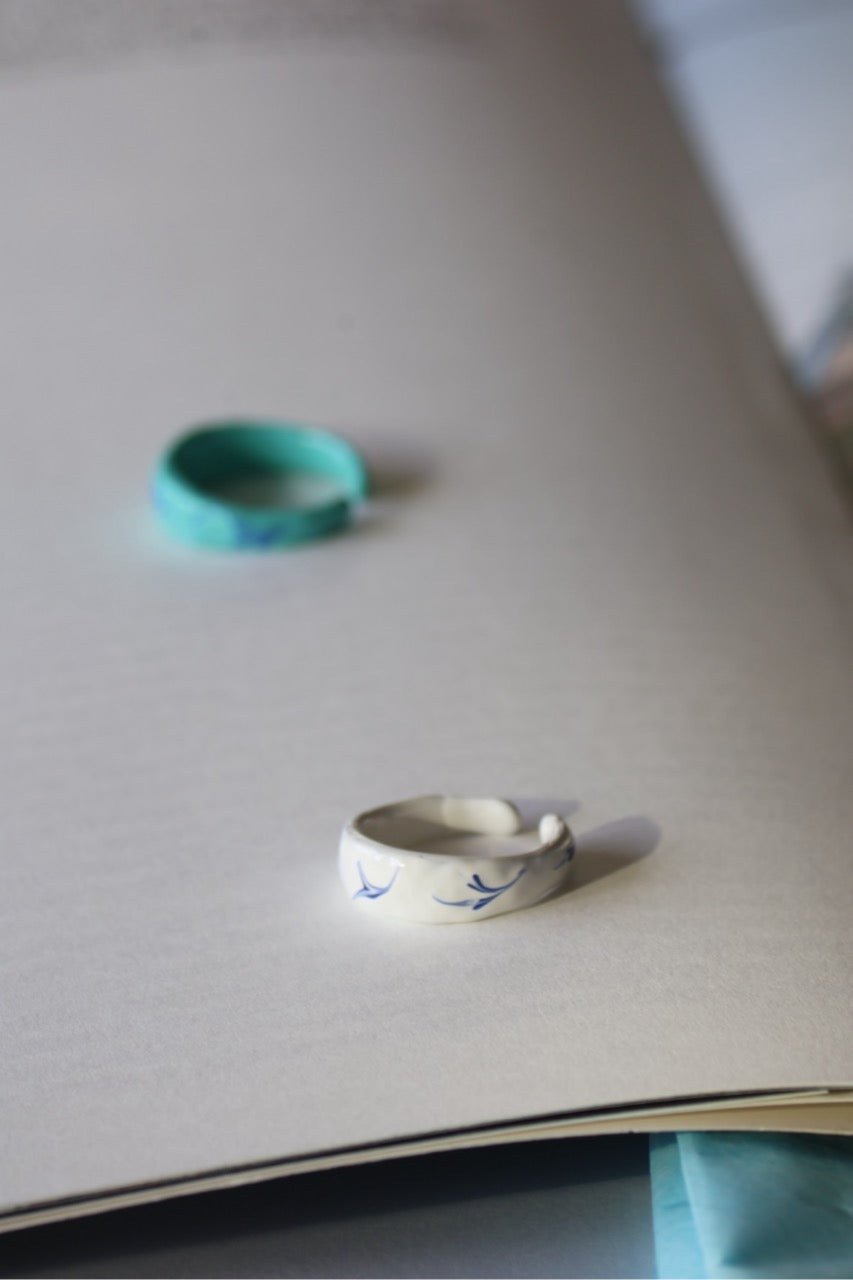 Smoke Enamel - Colorful Ring - EenPorcelain