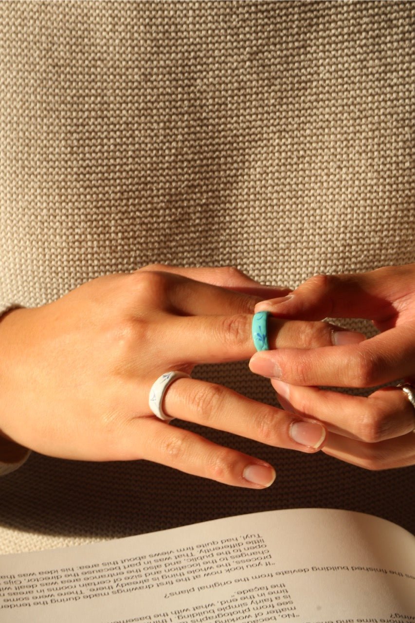 Smoke Enamel - Colorful Ring - EenPorcelain