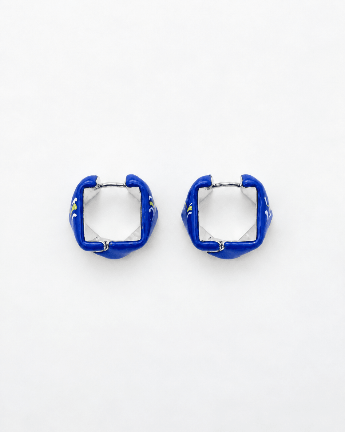 Stellar Hoop Earrings - EenPorcelain-Enamel Painted Jewelry