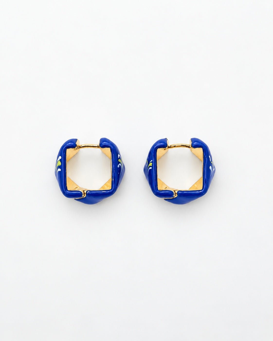 Stellar Hoop Earrings - EenPorcelain-Enamel Painted Jewelry