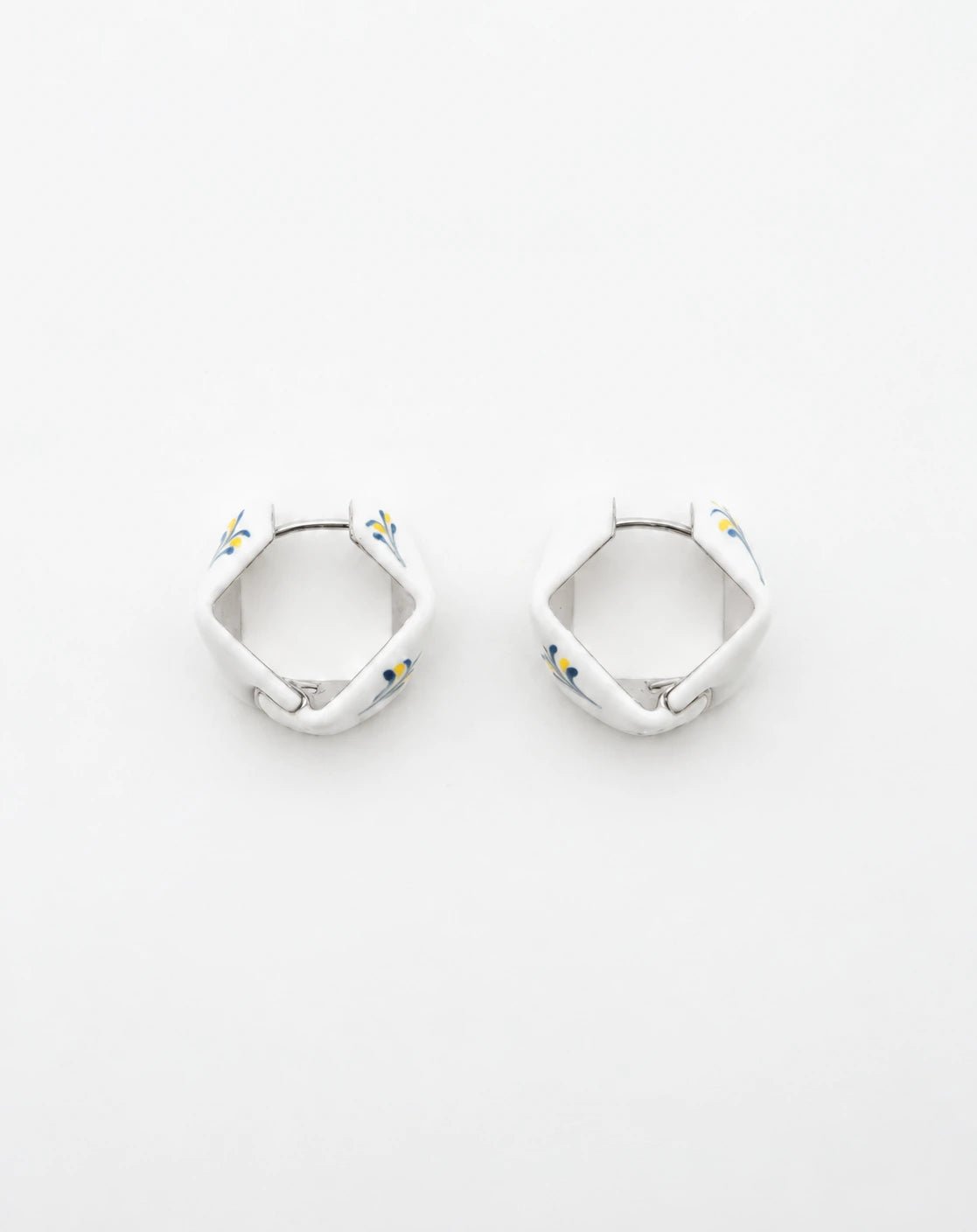 Stellar Hoop Earrings - EenPorcelain-Enamel Painted Jewelry