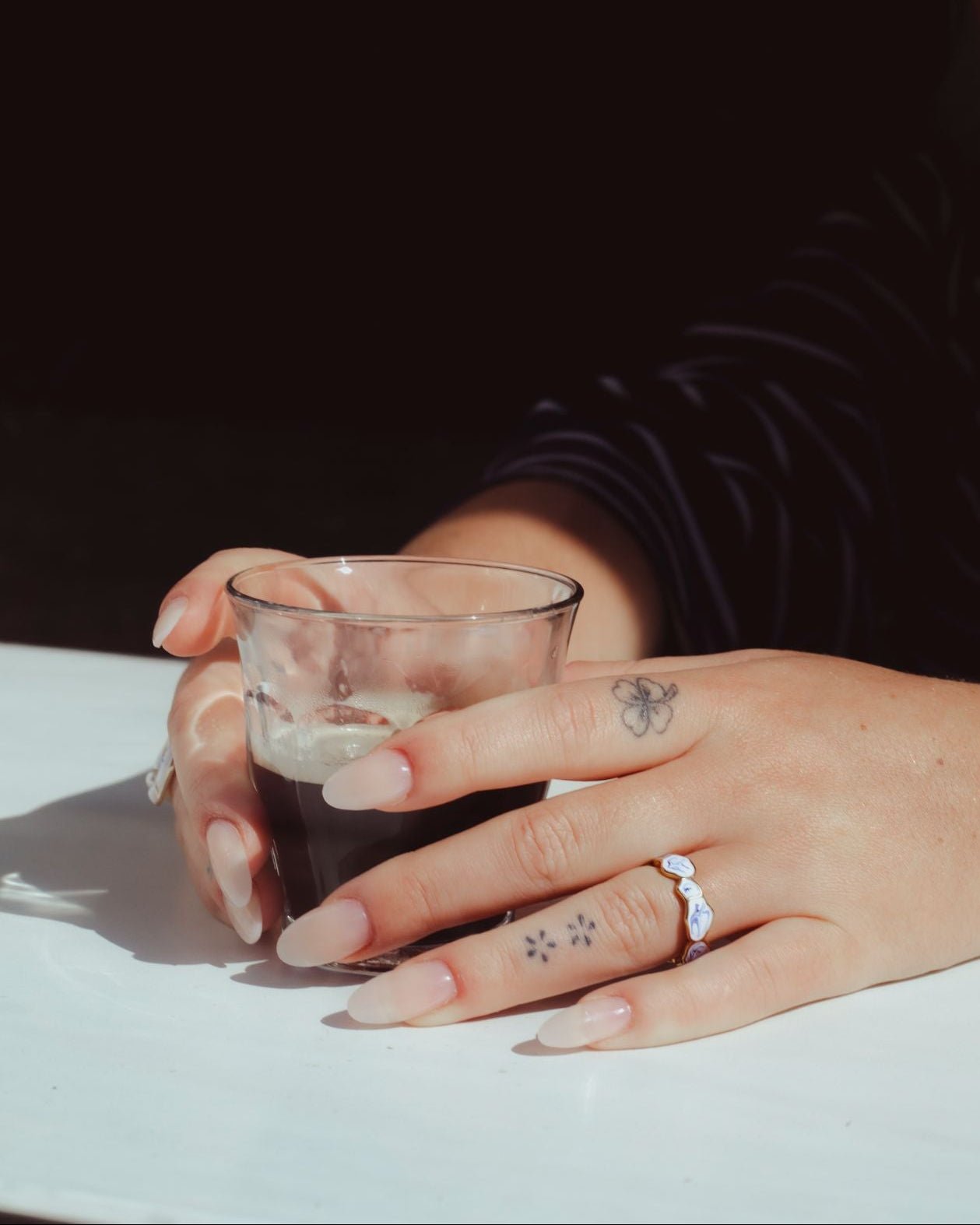Stellar Inflow Ring - Cloudy Stone - EenPorcelain