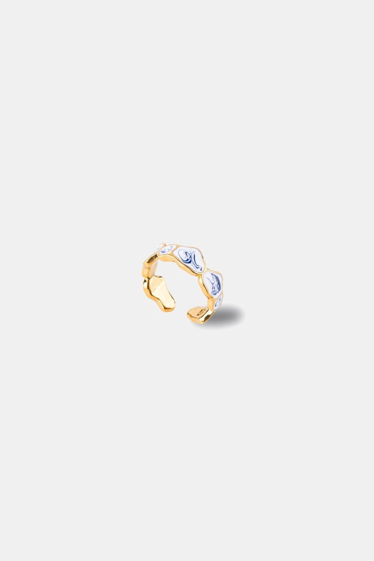 Stellar Inflow Ring - Cloudy Stone - EenPorcelain