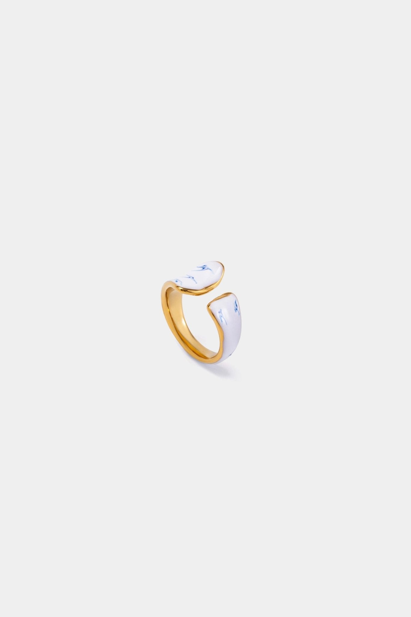 Stellar Inkflow Lux Ring - Band Open Design - EenPorcelain