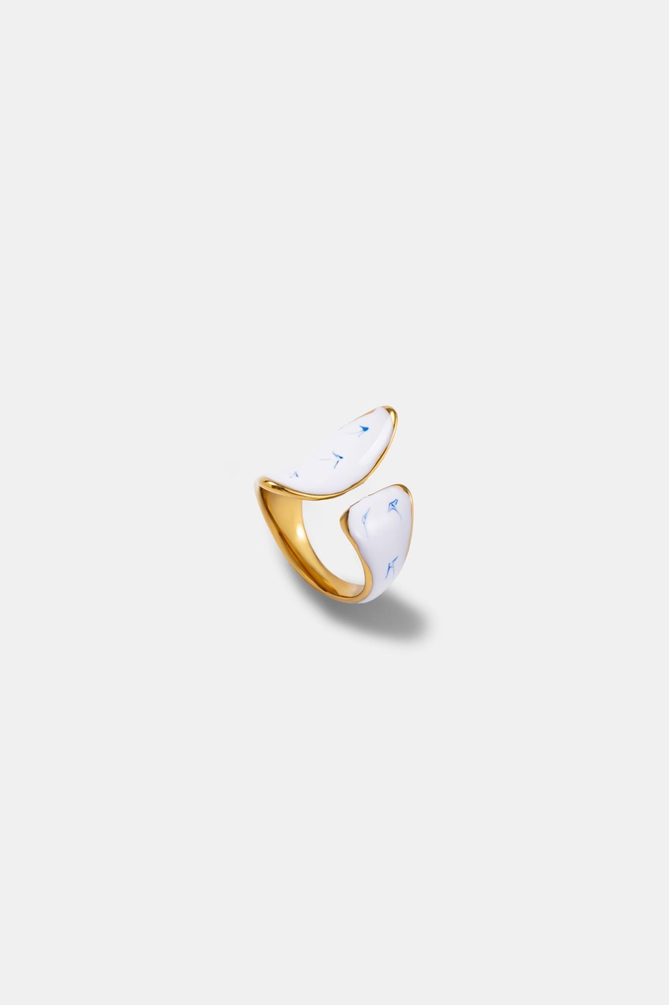 Stellar Inkflow Lux Ring - White (2 Shape Options) - EenPorcelain