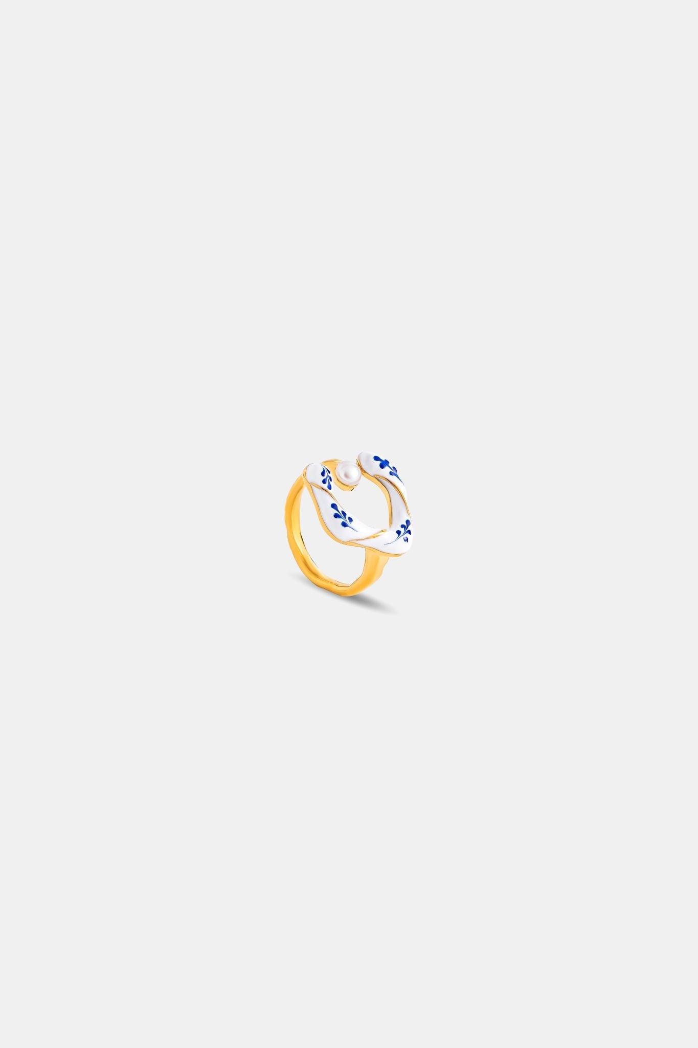 Varia Flower Ring - Pearl (two color options) - EenPorcelain