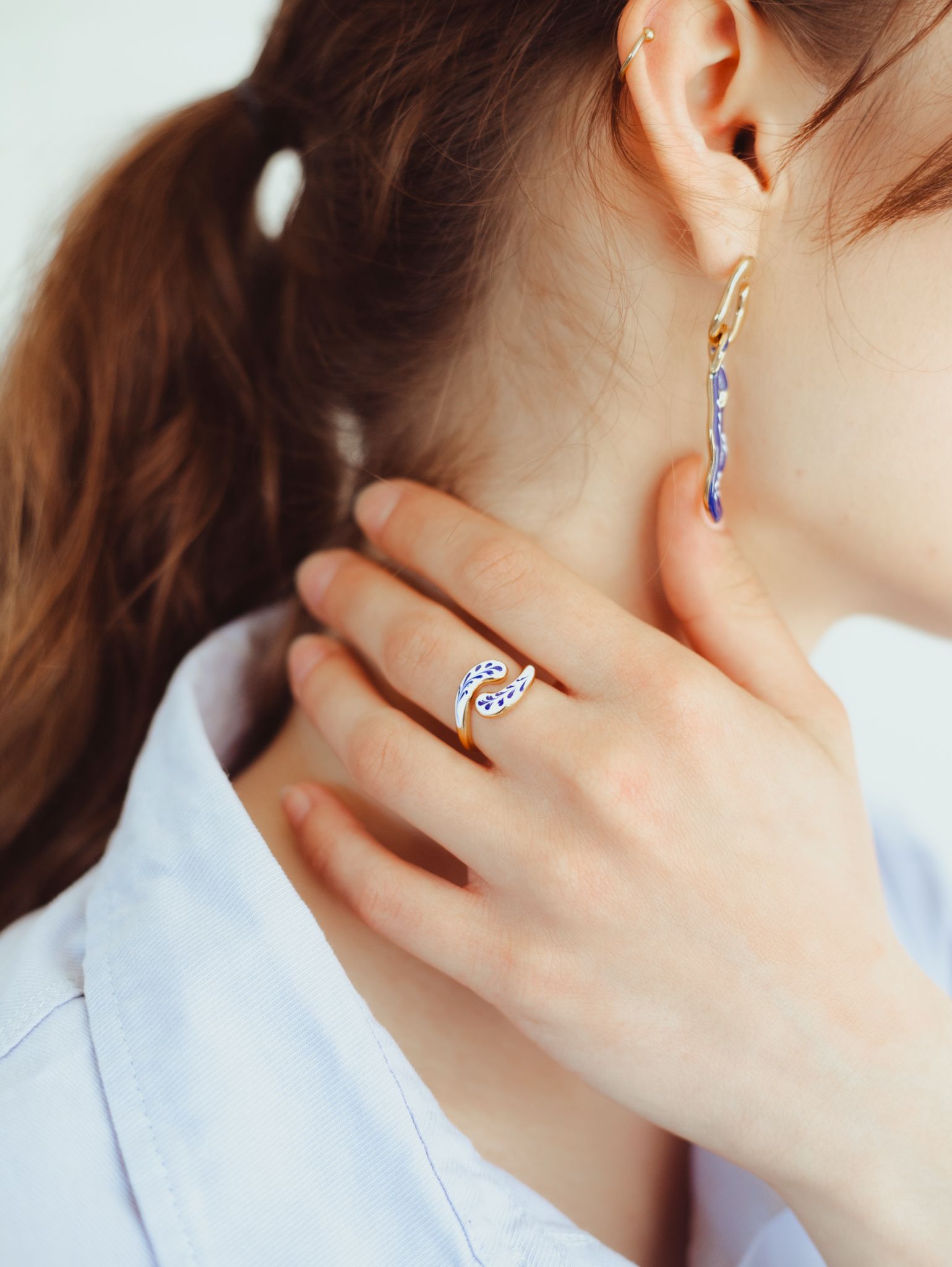 Varia Flower Ring - Spiral - EenPorcelain