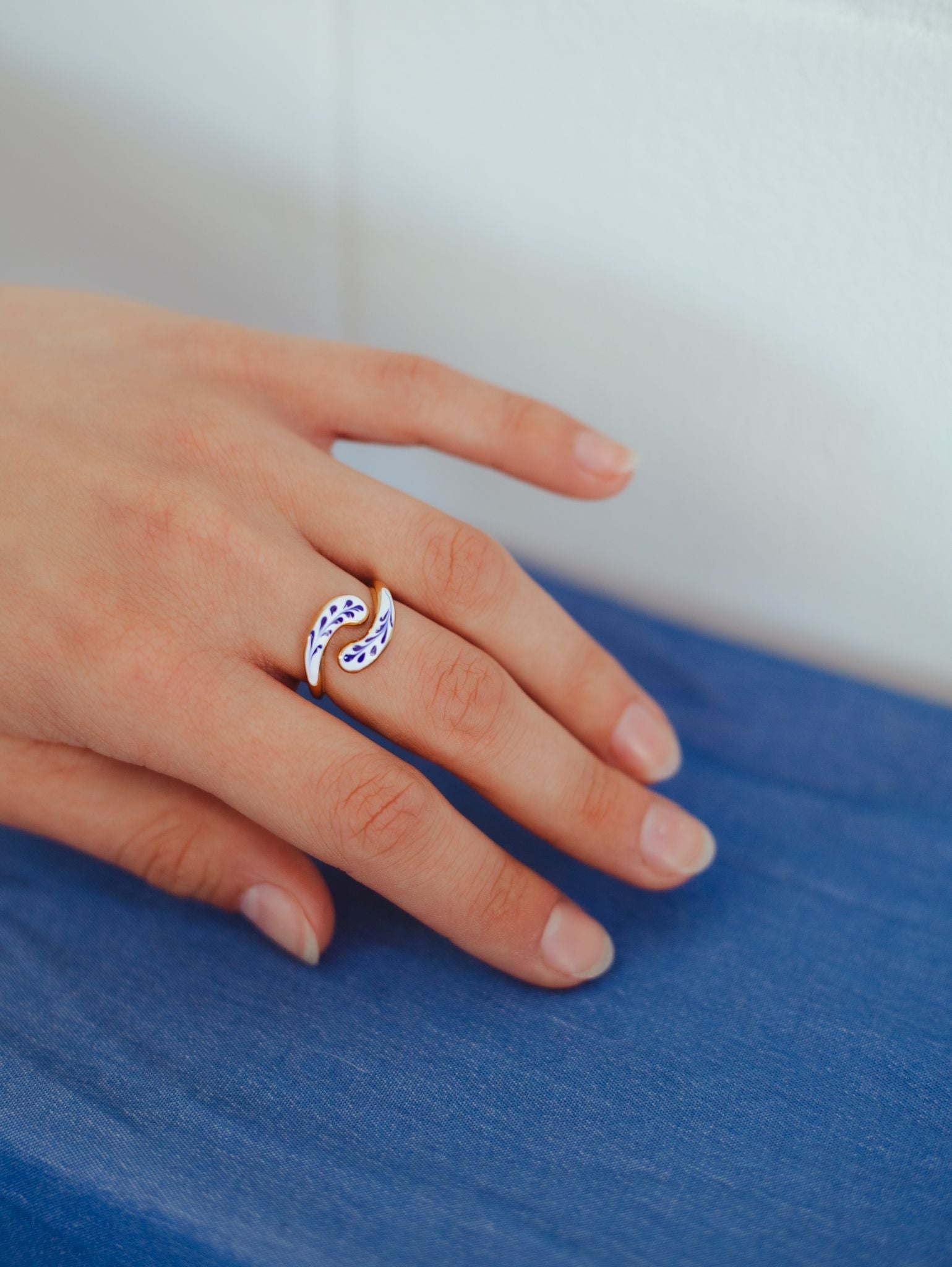 Varia Flower Ring - Spiral - EenPorcelain